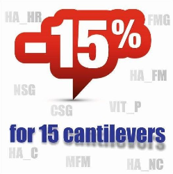 15% off for 15 cantilevers 15% off for 15 cantilevers